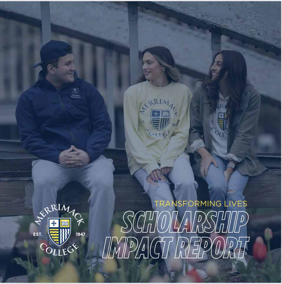 Three students sitting and looking at one another